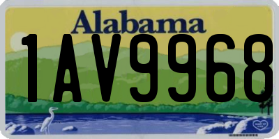 AL license plate 1AV9968