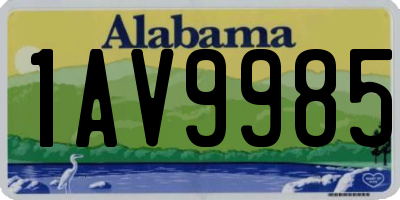 AL license plate 1AV9985