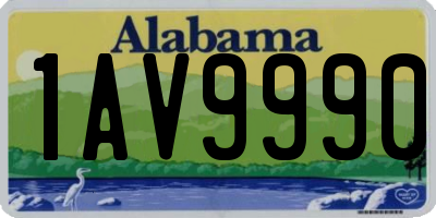 AL license plate 1AV9990