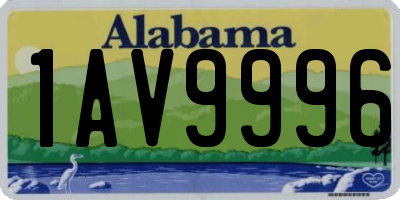 AL license plate 1AV9996