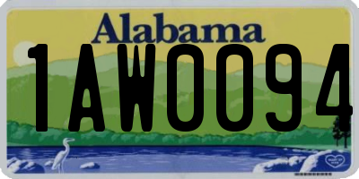 AL license plate 1AW0094