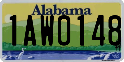 AL license plate 1AW0148
