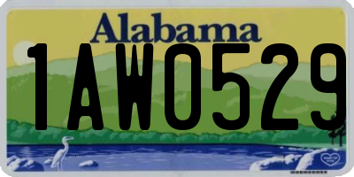 AL license plate 1AW0529