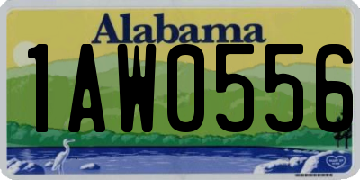 AL license plate 1AW0556