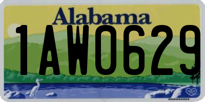 AL license plate 1AW0629