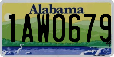 AL license plate 1AW0679