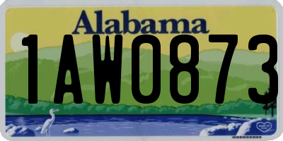 AL license plate 1AW0873