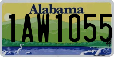 AL license plate 1AW1055