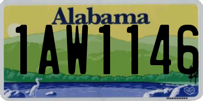 AL license plate 1AW1146