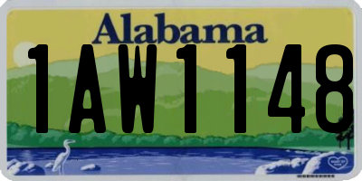 AL license plate 1AW1148