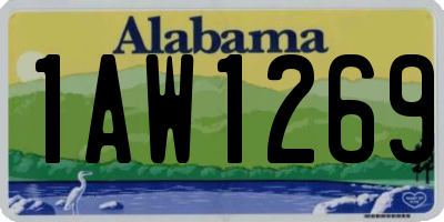 AL license plate 1AW1269