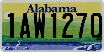 AL license plate 1AW1270