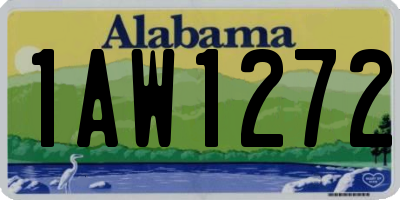 AL license plate 1AW1272