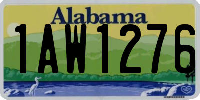 AL license plate 1AW1276
