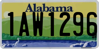 AL license plate 1AW1296