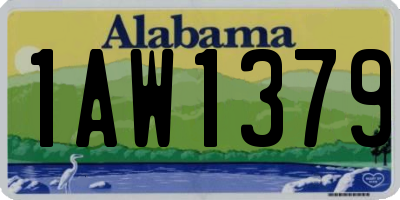 AL license plate 1AW1379