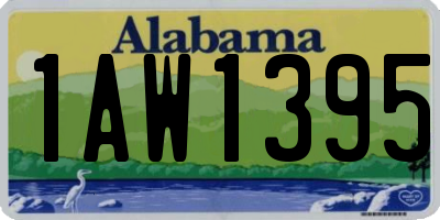 AL license plate 1AW1395