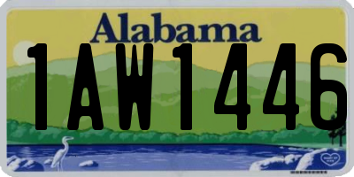 AL license plate 1AW1446