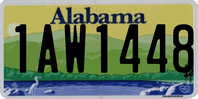 AL license plate 1AW1448
