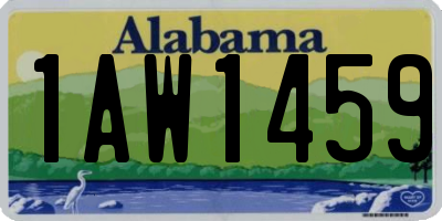 AL license plate 1AW1459