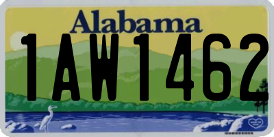 AL license plate 1AW1462