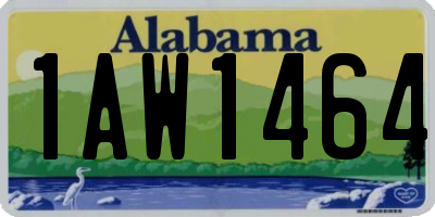 AL license plate 1AW1464