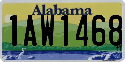 AL license plate 1AW1468