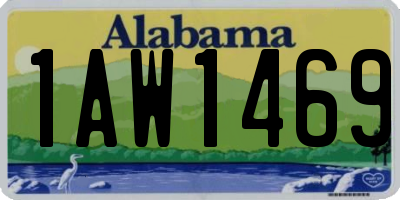 AL license plate 1AW1469