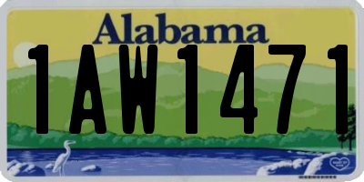 AL license plate 1AW1471
