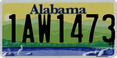 AL license plate 1AW1473