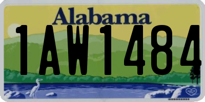 AL license plate 1AW1484