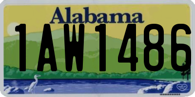 AL license plate 1AW1486