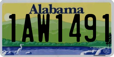 AL license plate 1AW1491