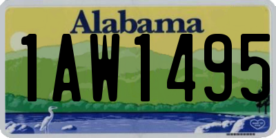AL license plate 1AW1495