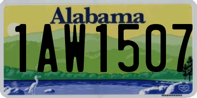 AL license plate 1AW1507