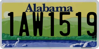 AL license plate 1AW1519