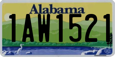 AL license plate 1AW1521