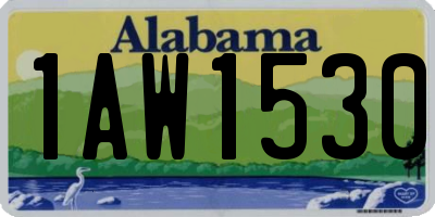 AL license plate 1AW1530