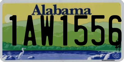 AL license plate 1AW1556
