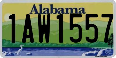 AL license plate 1AW1557