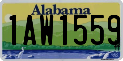 AL license plate 1AW1559