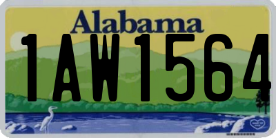 AL license plate 1AW1564