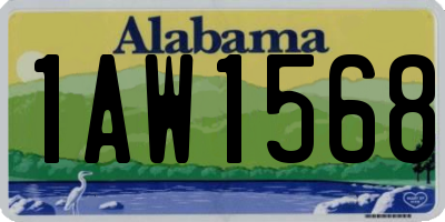 AL license plate 1AW1568