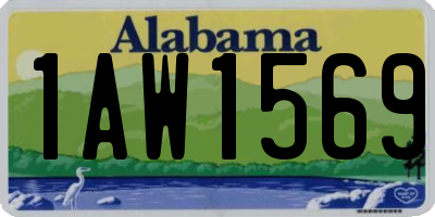AL license plate 1AW1569