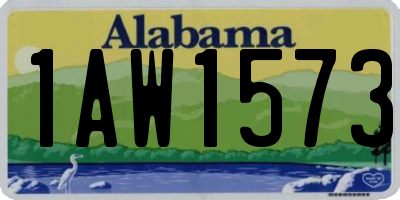AL license plate 1AW1573