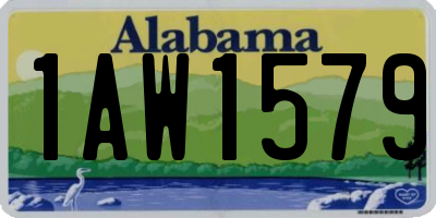 AL license plate 1AW1579