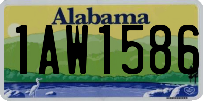 AL license plate 1AW1586