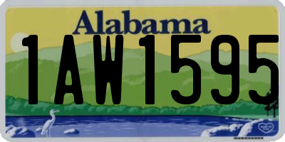AL license plate 1AW1595