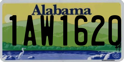 AL license plate 1AW1620