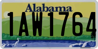 AL license plate 1AW1764